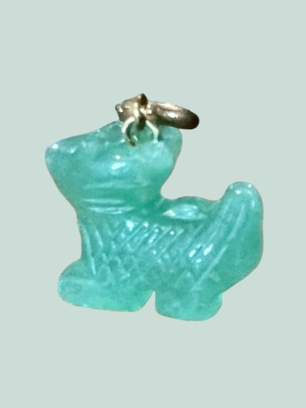 Carved Stone Dragon Charm Chinese Zodiac Yrs 2024, 2012, 2000, 1988, 1976, 1964